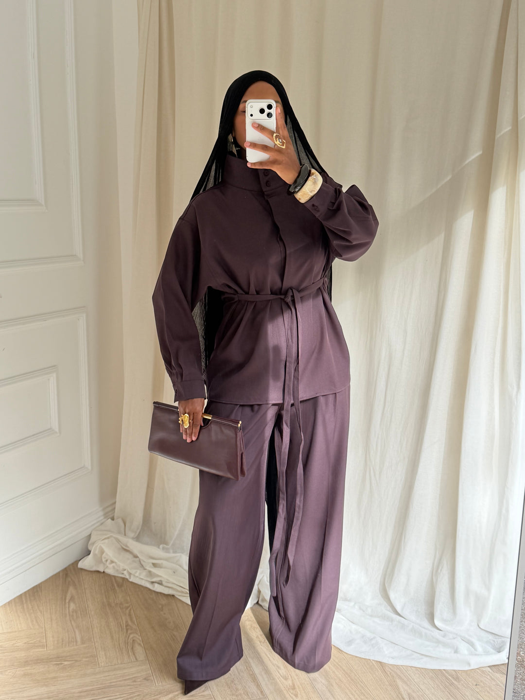 SET BLOUSE Manhattan PRUNE