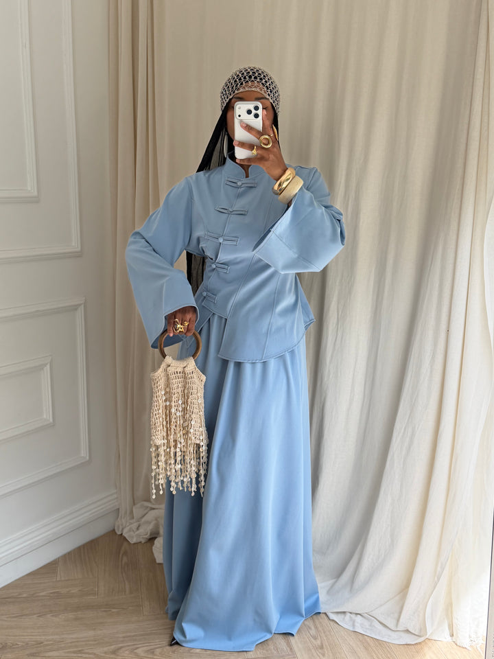 ENSEMBLE JEAN AYSHA BLEU CLAIR