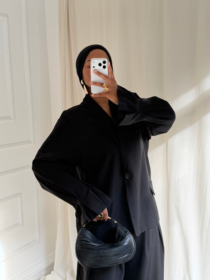 BLAZER PREMIUM MANCHES BOUFFANTES NOIR