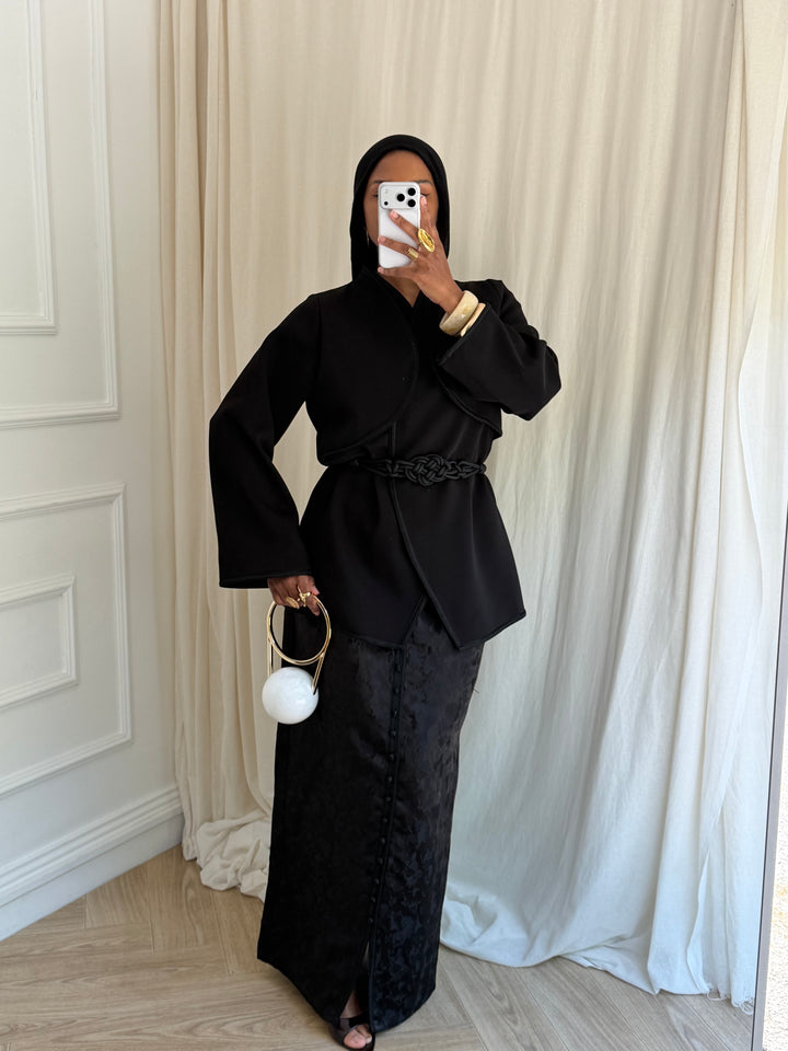 SET KAFTAN LUXE NOIR