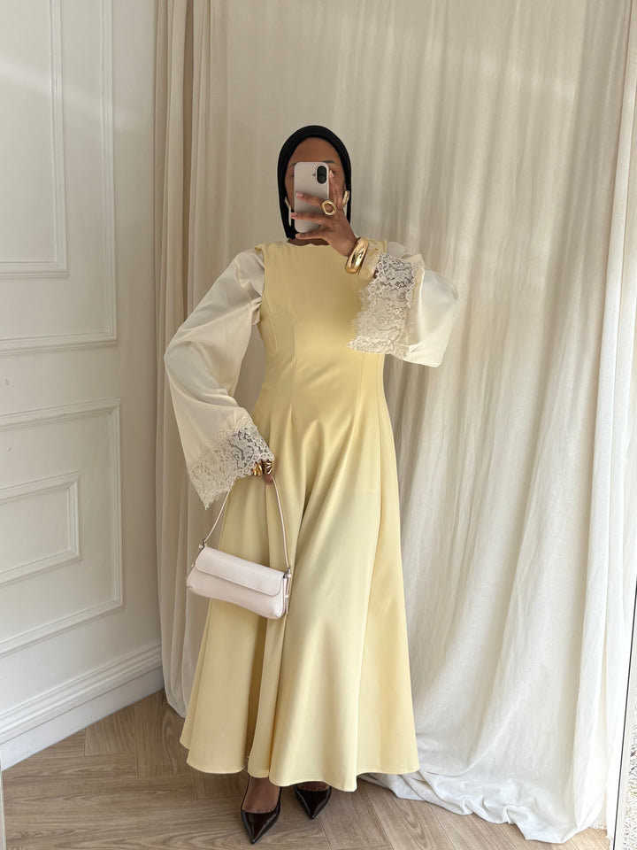 ROBE TAILLEUR JAUNE
