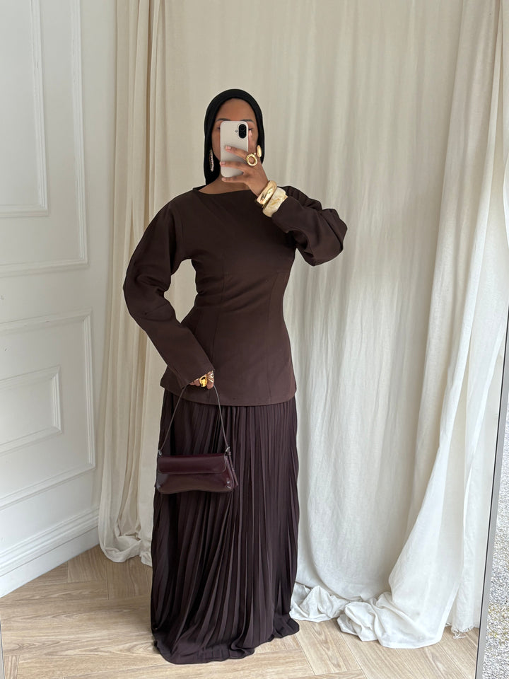 SET JUPE AYLA MARRON