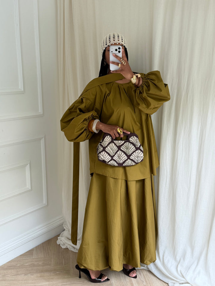 ENSEMBLE MAYYEM COTON OLIVE