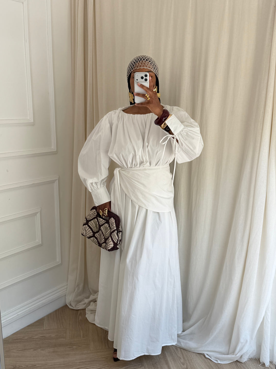 ROBE COTON KAYILI BLANCHE
