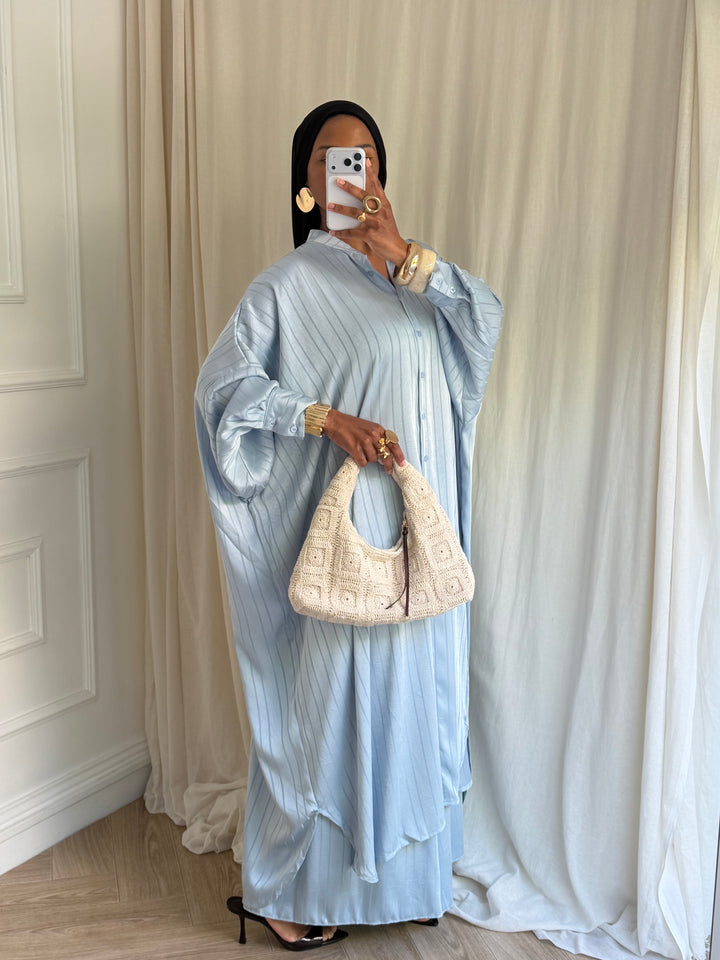 ENSEMBLE PANTALON SUPER LARGE BLEU