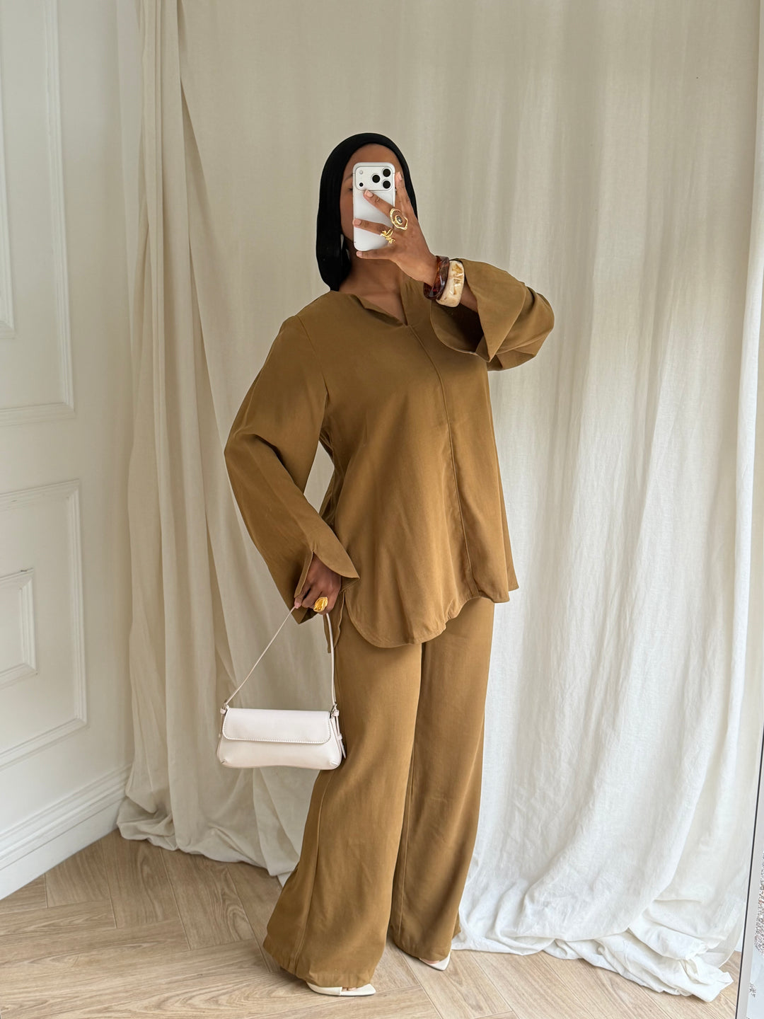 ENSEMBLE RAYON OLIVE
