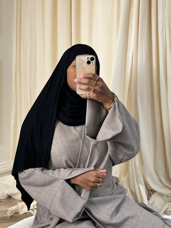 HIJAB PRET A ENFILER VISCOSE NOIR