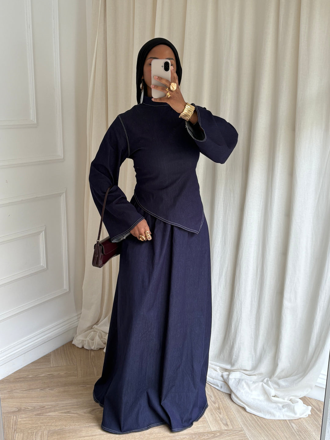 SET JUPE STYLE JEAN