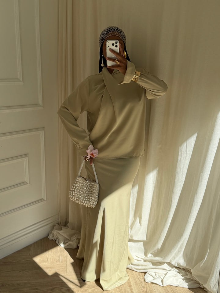 ENSEMBLE DILARA VERT AMANDE