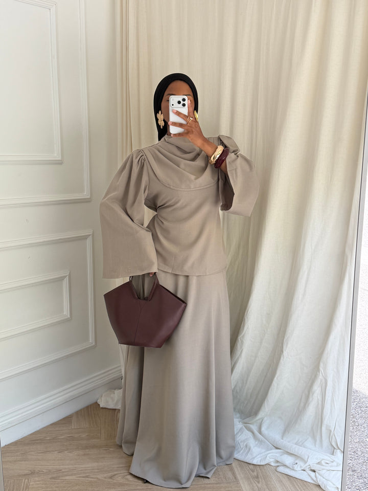 ENSEMBLE HANNA AUTOMNE TAUPE CLAIR