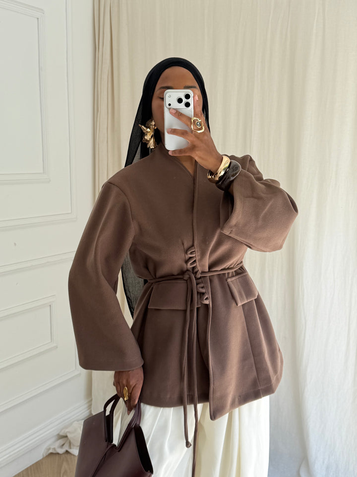 VESTE BELLA TAUPE