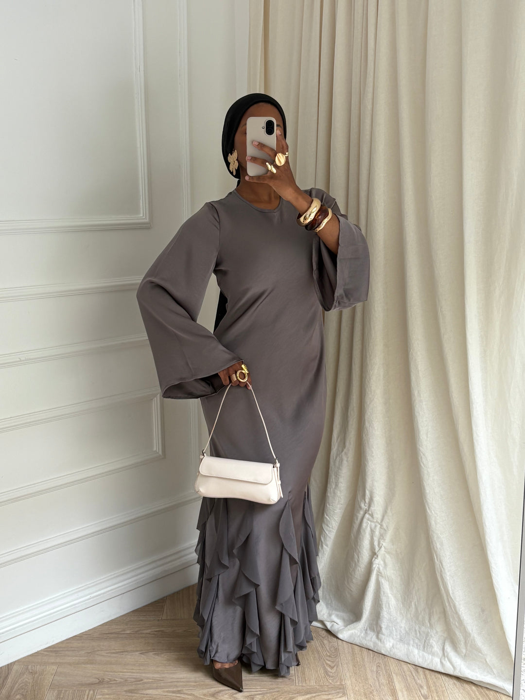 ROBE ZAHRA TAUPE