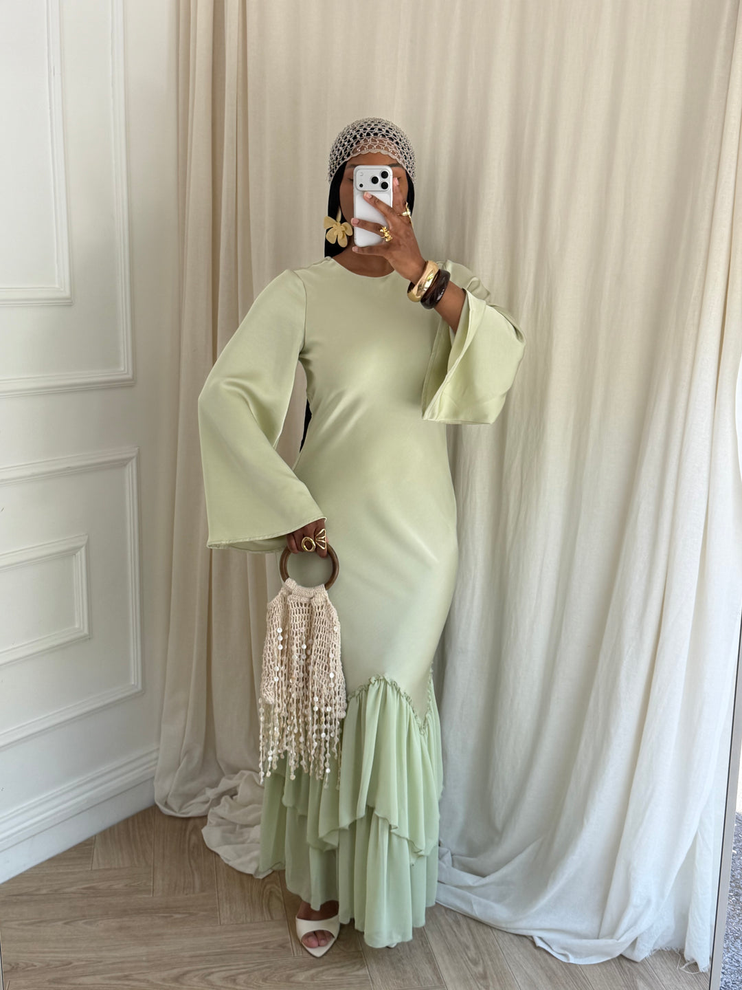 ROBE NESRIN VERT