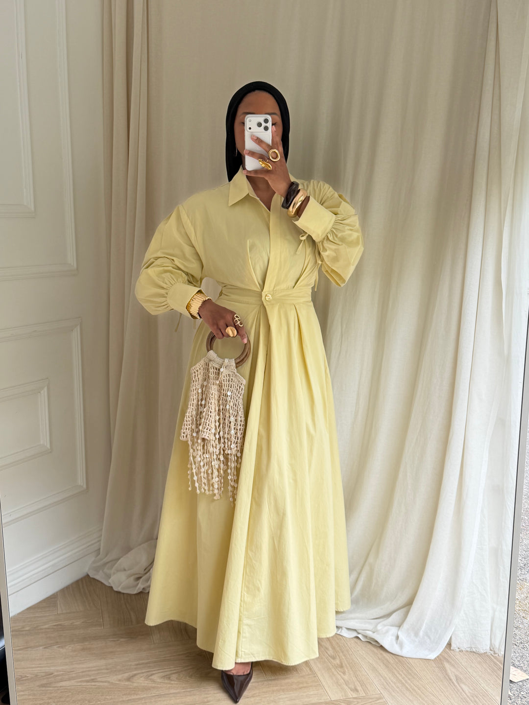 ROBE COTON CACHE CŒUR AVOCAT