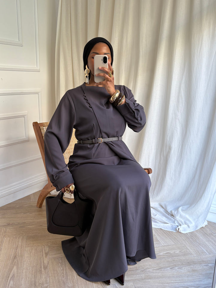 ROBE TARA GRISE