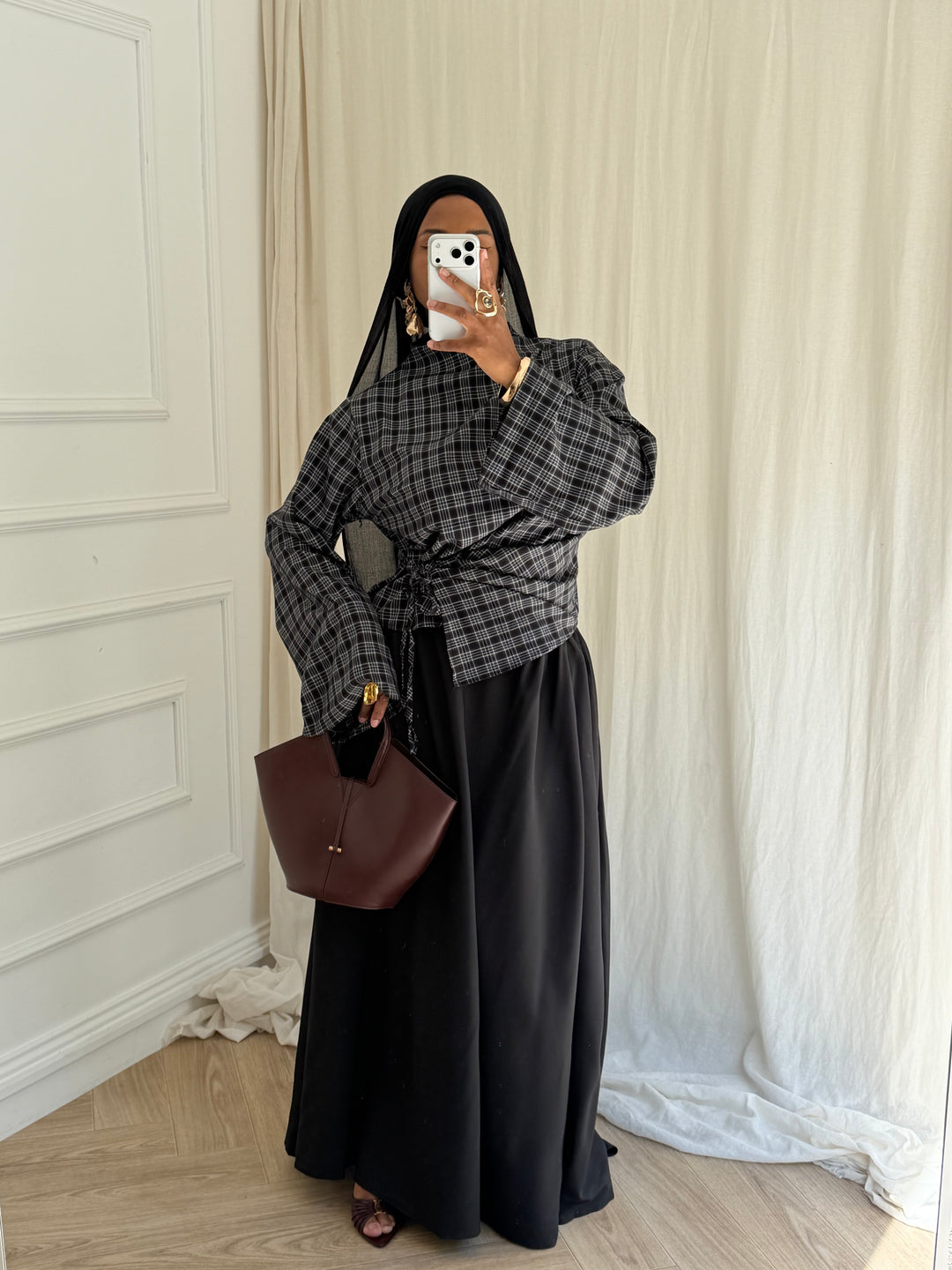 ENSEMBLE JUPE A CARREAUX