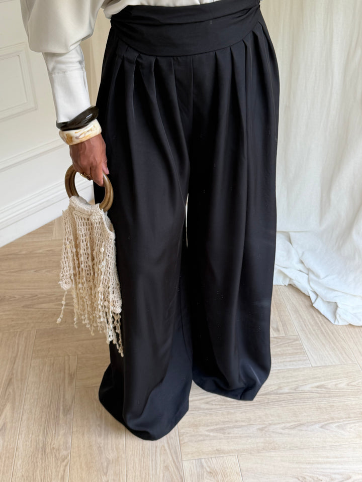 PANTALON LARGE NOIR