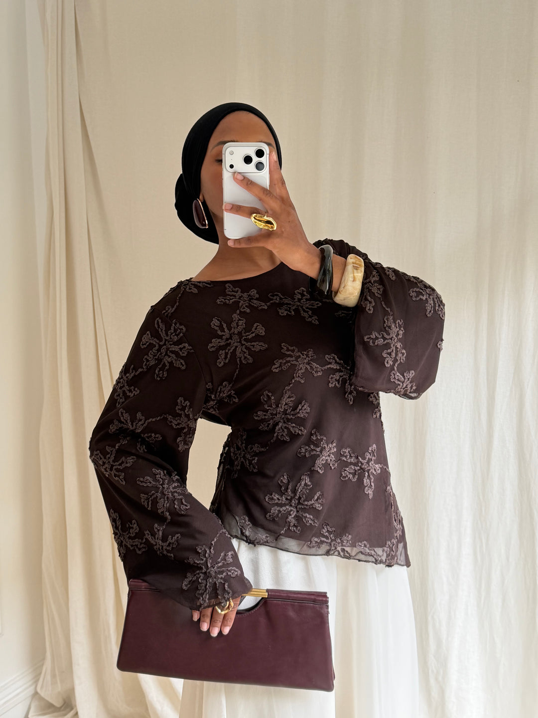BLOUSE YARA MARRON
