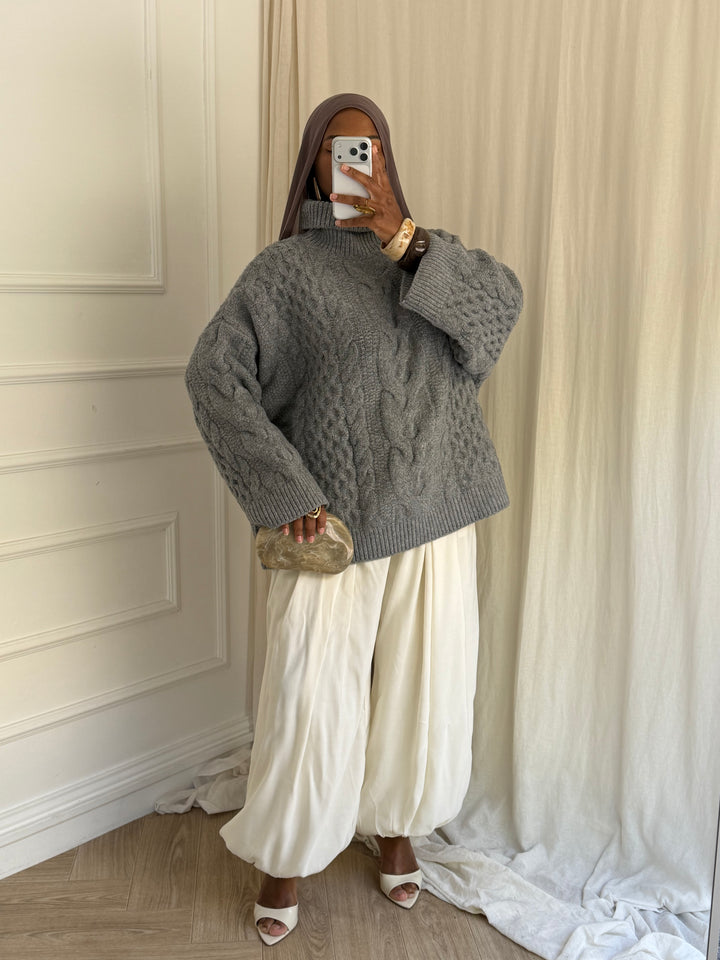 LE GROS PULL PREMIUM GRIS