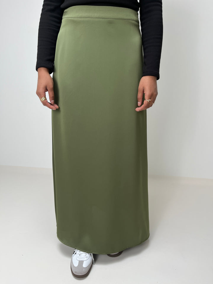 JUPE MODESTE KAKI