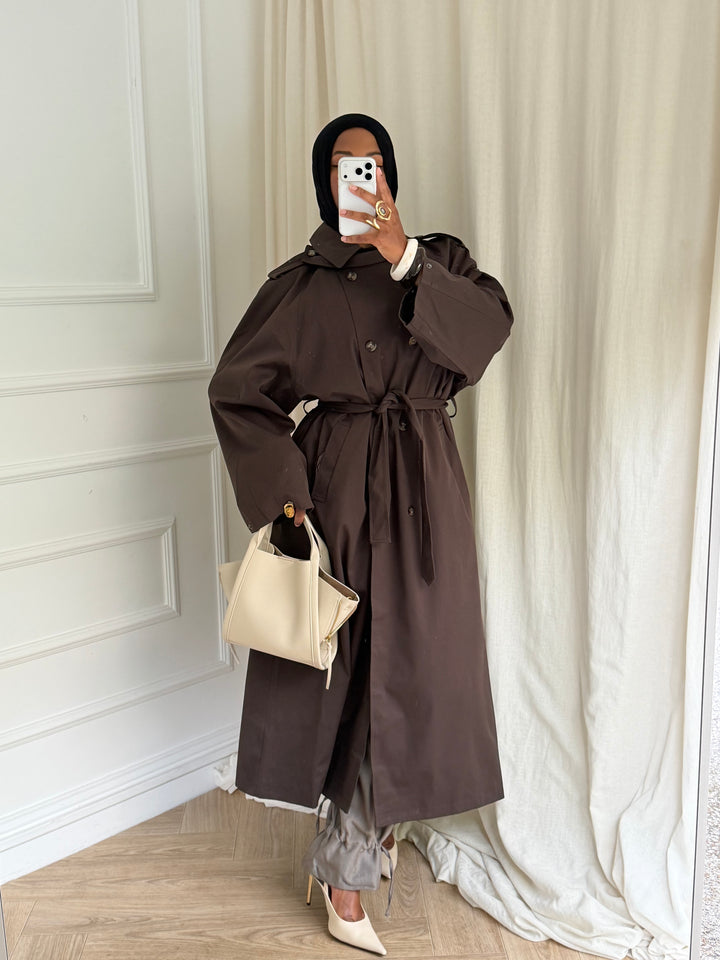TRENCH MUSE MARRON