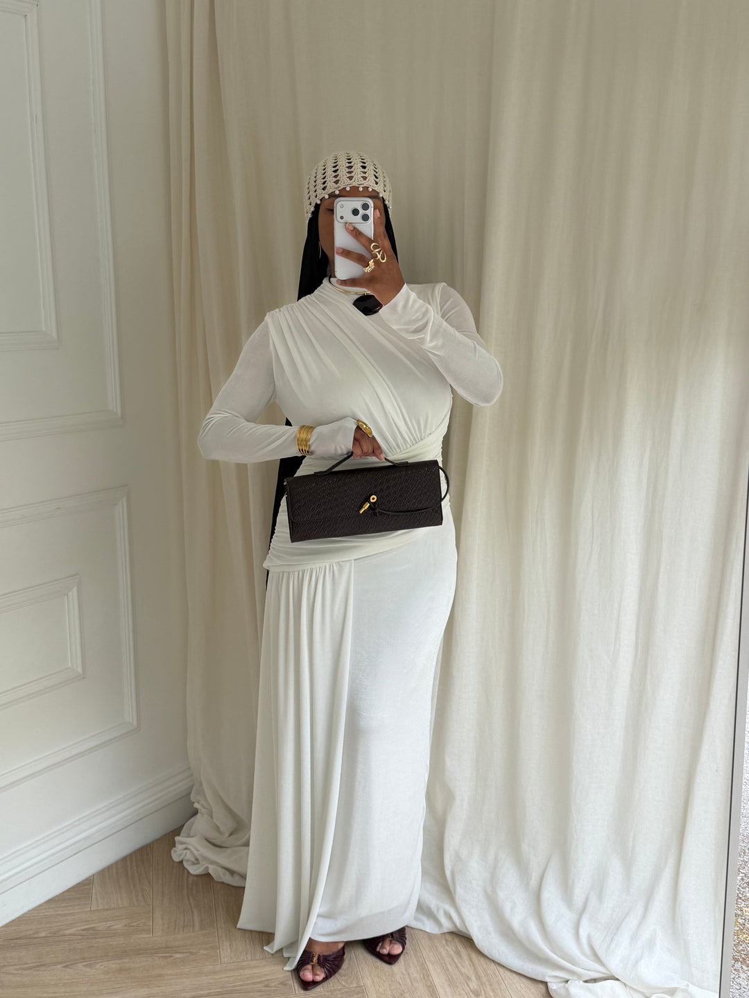ROBE COKTAIL BLANCHE