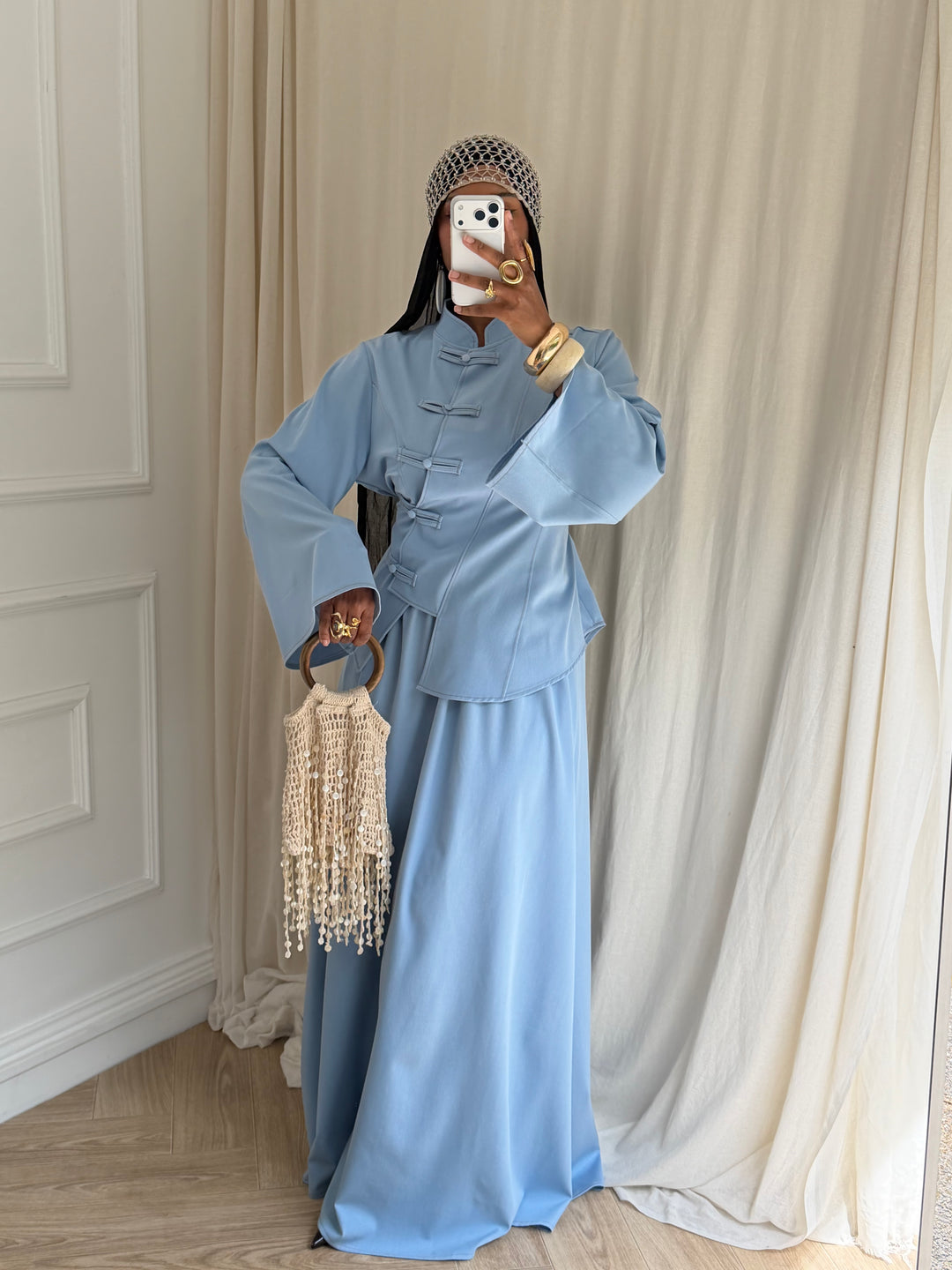 ENSEMBLE JEAN AYSHA BLEU CLAIR
