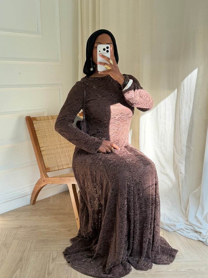 ROBE ODETTE MARRON
