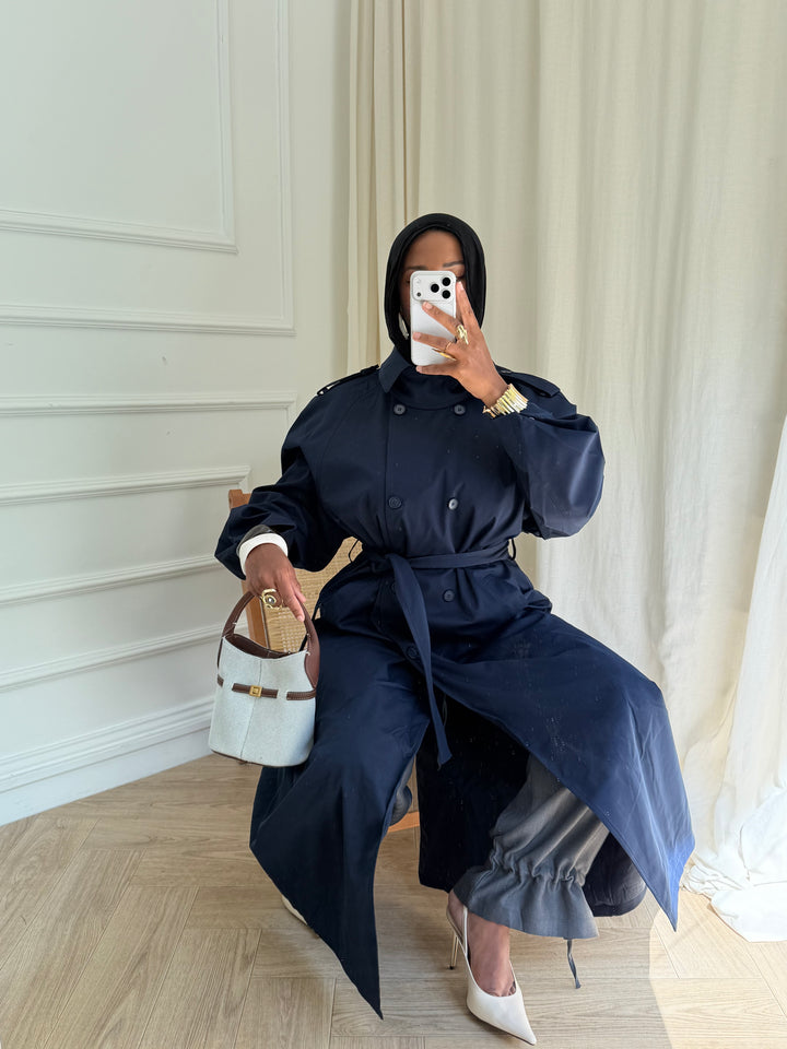 TRENCH MUSE BLEU MARINE