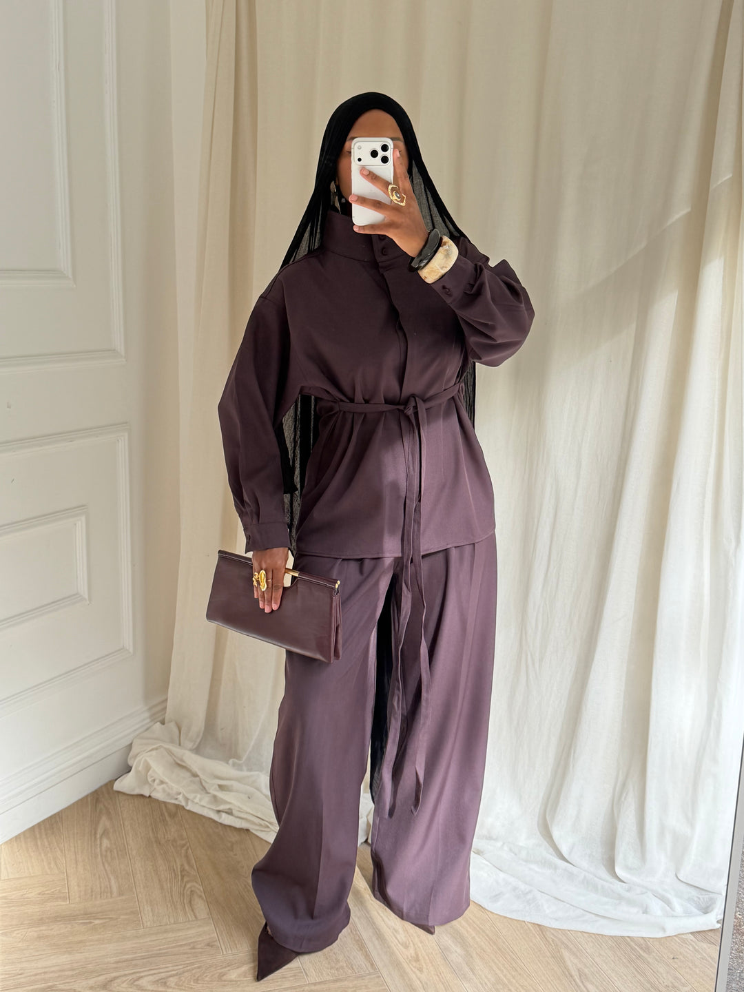 SET BLOUSE Manhattan PRUNE