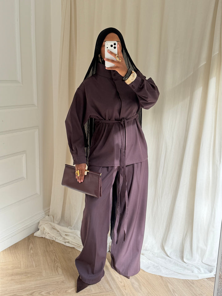 SET BLOUSE Manhattan PRUNE