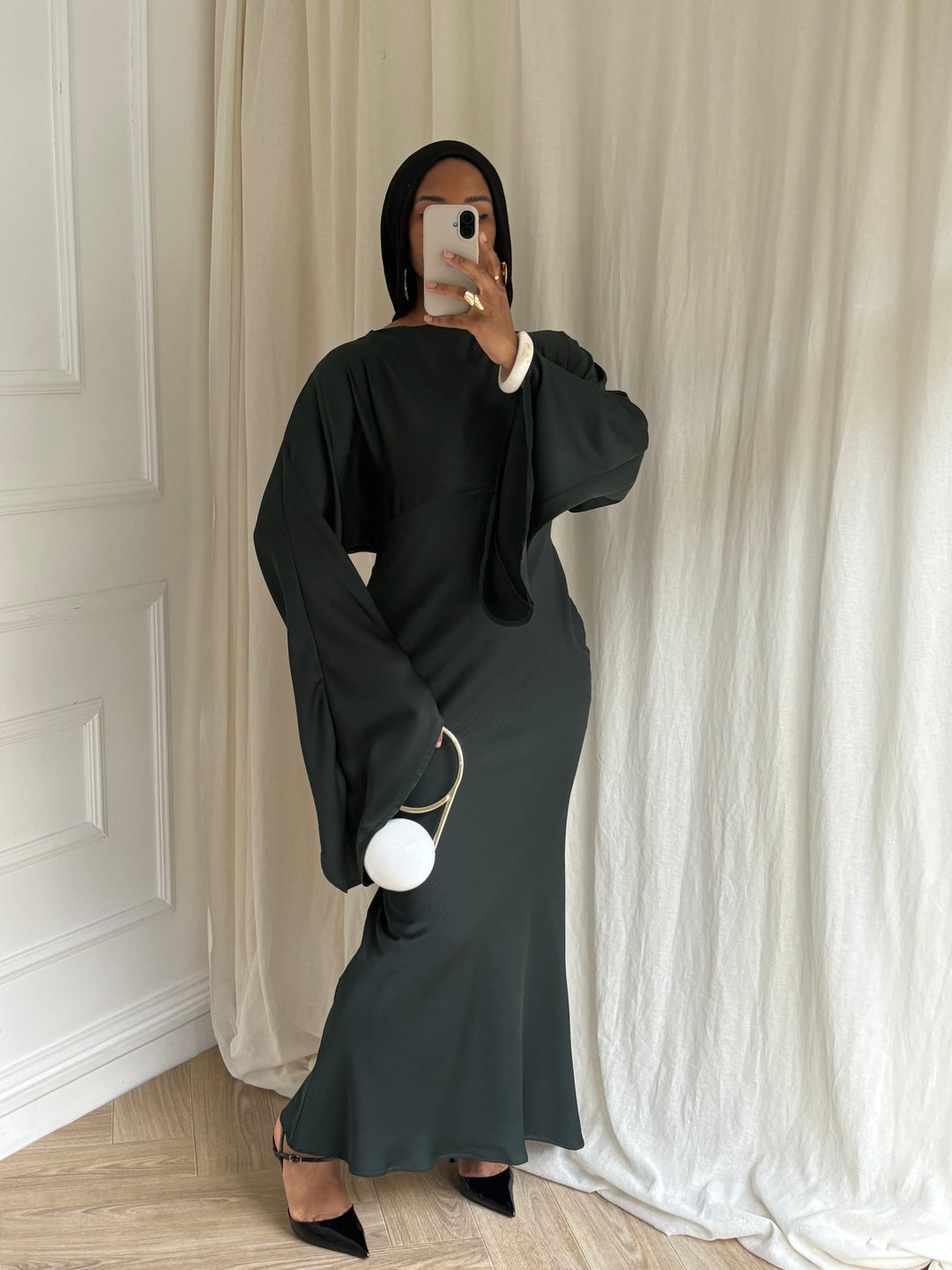 DRESS AYNA VERT ÉMERAUDE