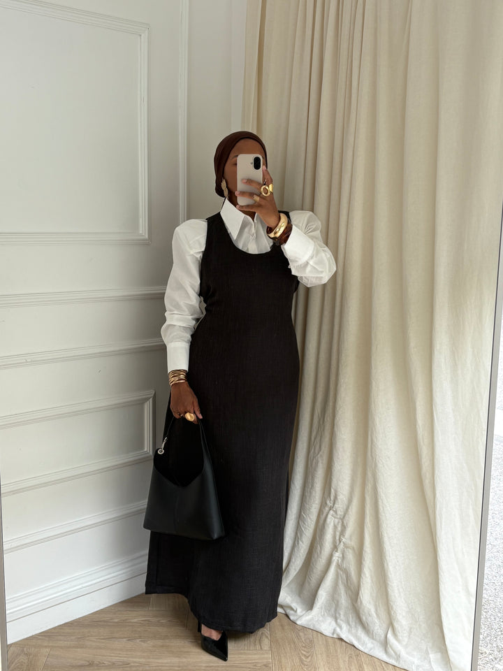 ROBE DÉBARDEUR WINTER NOIRE