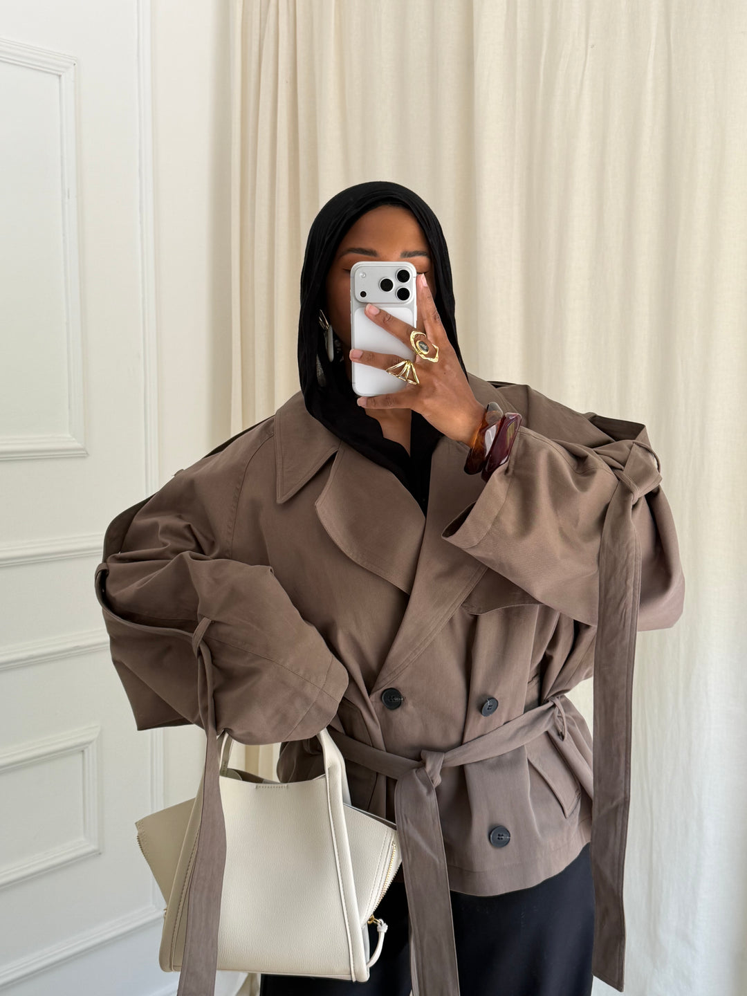 TRENCH COURT EYDA TAUPE