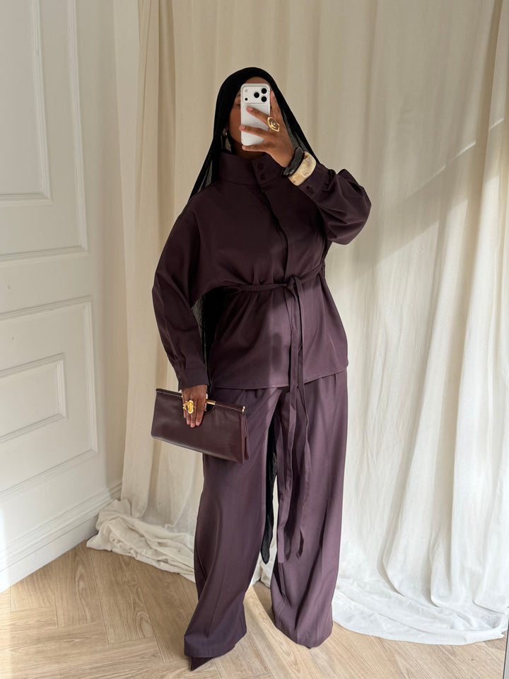 SET BLOUSE Manhattan PRUNE