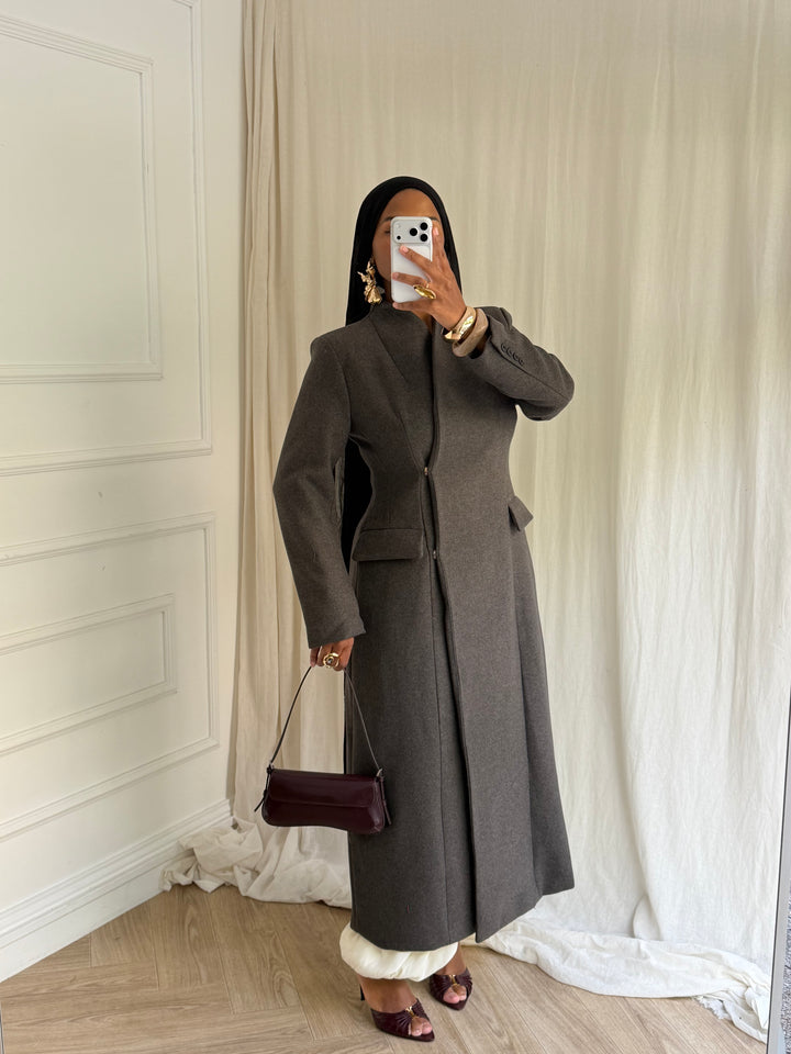 MANTEAU LISE - LUXE TAUPE