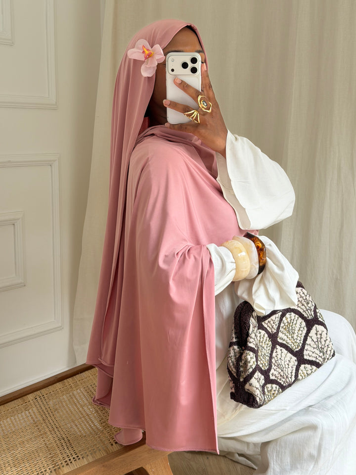 MAXI HIJAB JERSEY LIQUID ROSE BONBON