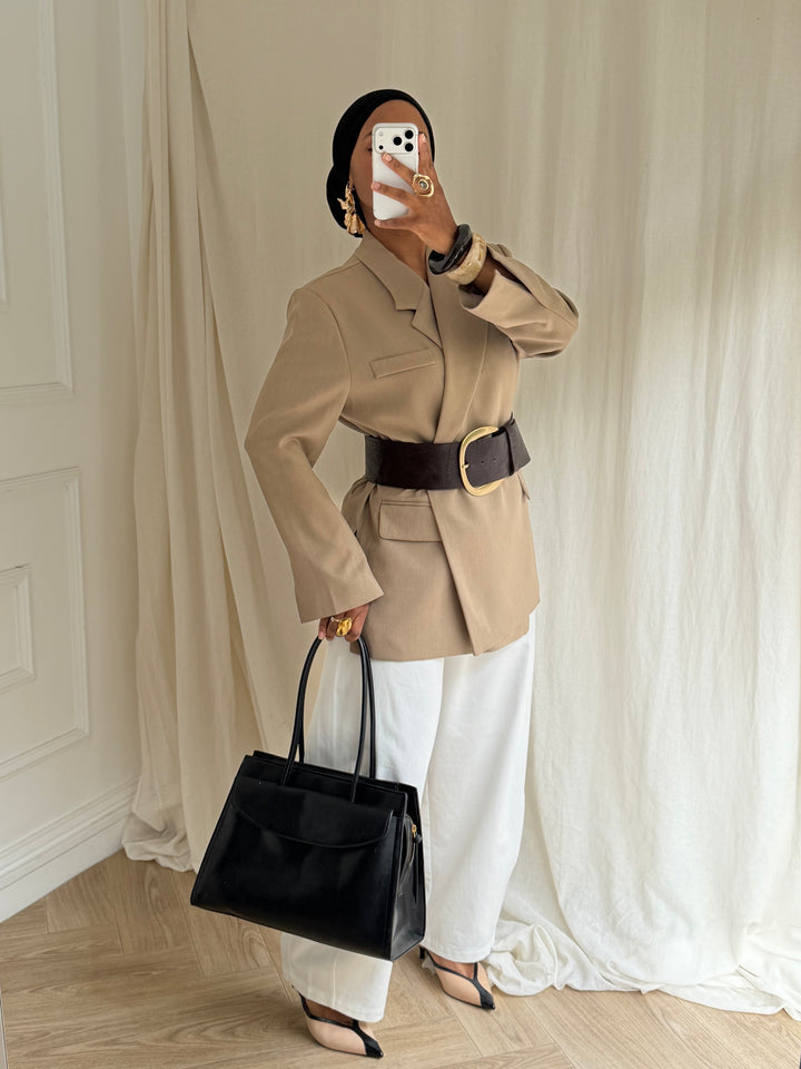 BLAZER PREMIUM ICÔNE BEIGE