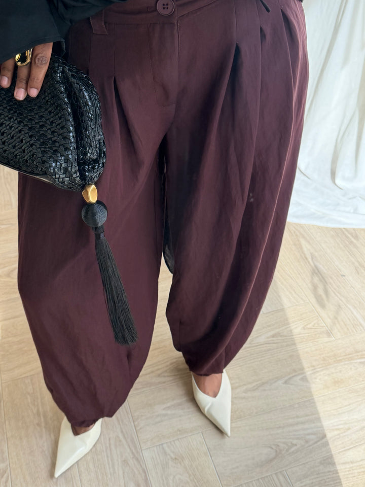PANTALON BALLON PREMIUM BORDEAUX