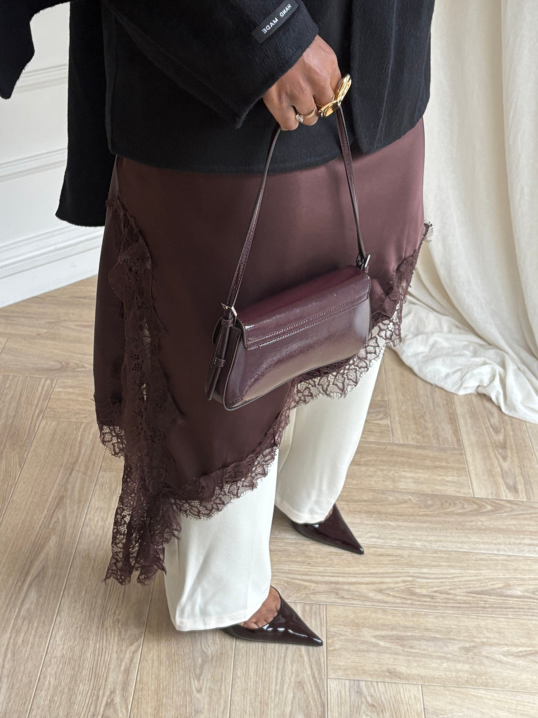 ROBE LAYERING MARRON
