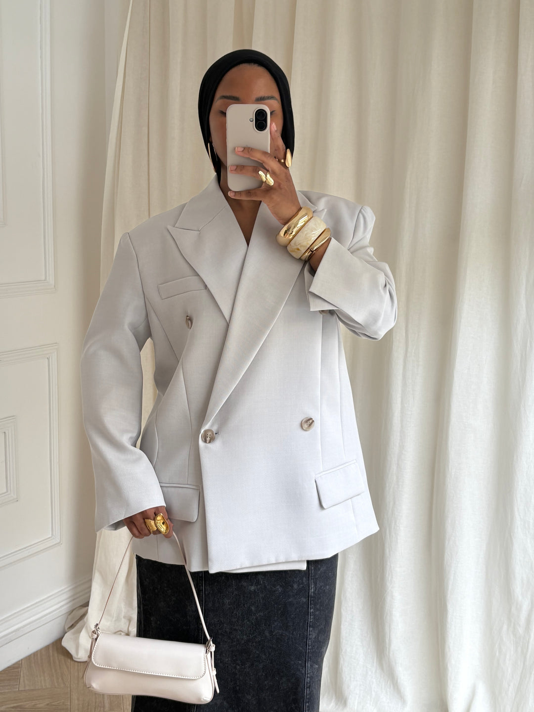 BLAZER LUXE GRIS CLAIR