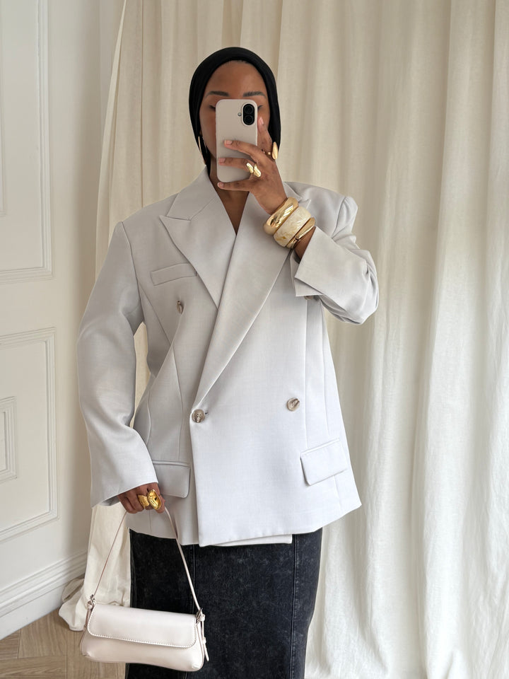 BLAZER LUXE GRIS CLAIR