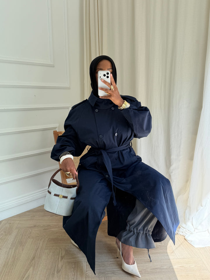 TRENCH MUSE BLEU MARINE