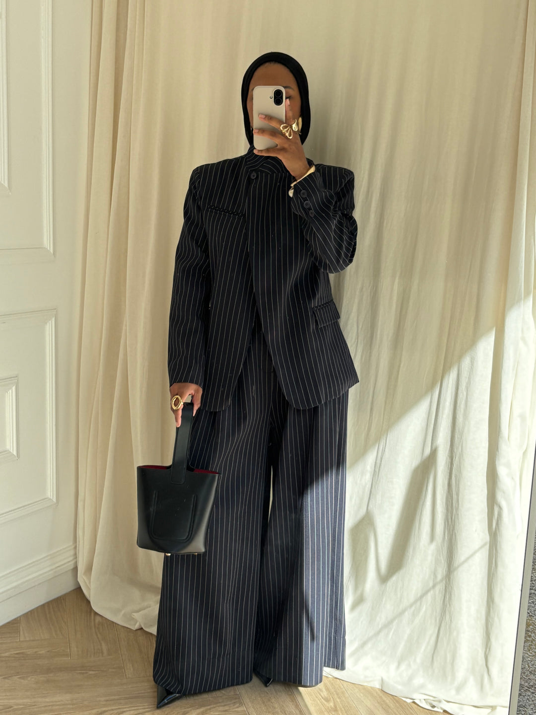 BLAZER MARYLIN À RAYURES BLEU