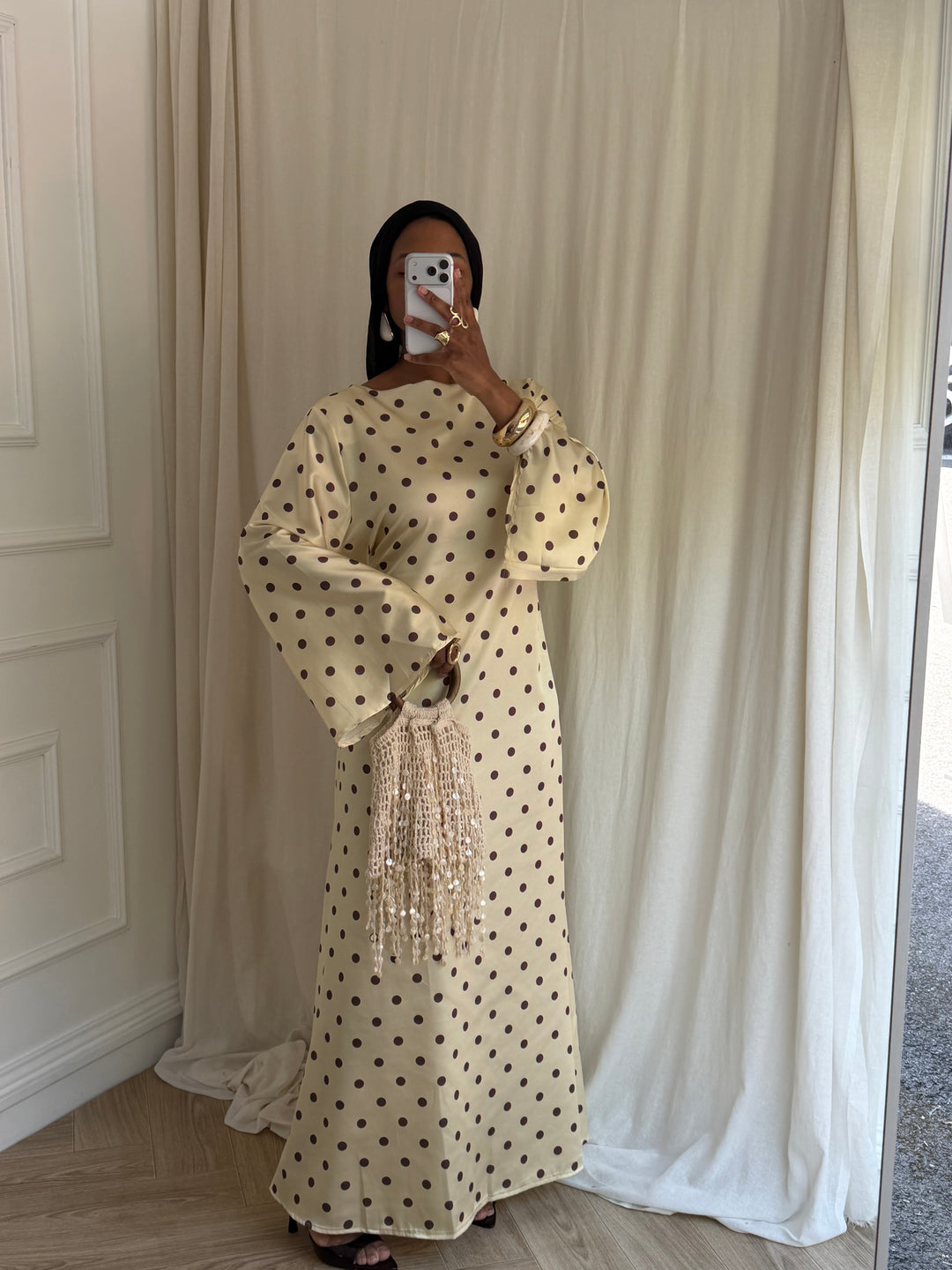 ROBE POIS ABRICOT