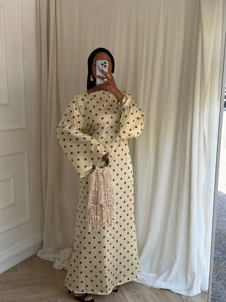 ROBE POIS ABRICOT