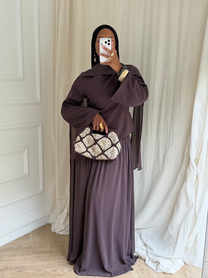 SET AMAYA AUBERGINE