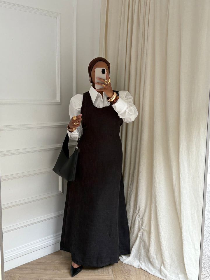 ROBE DÉBARDEUR WINTER NOIRE