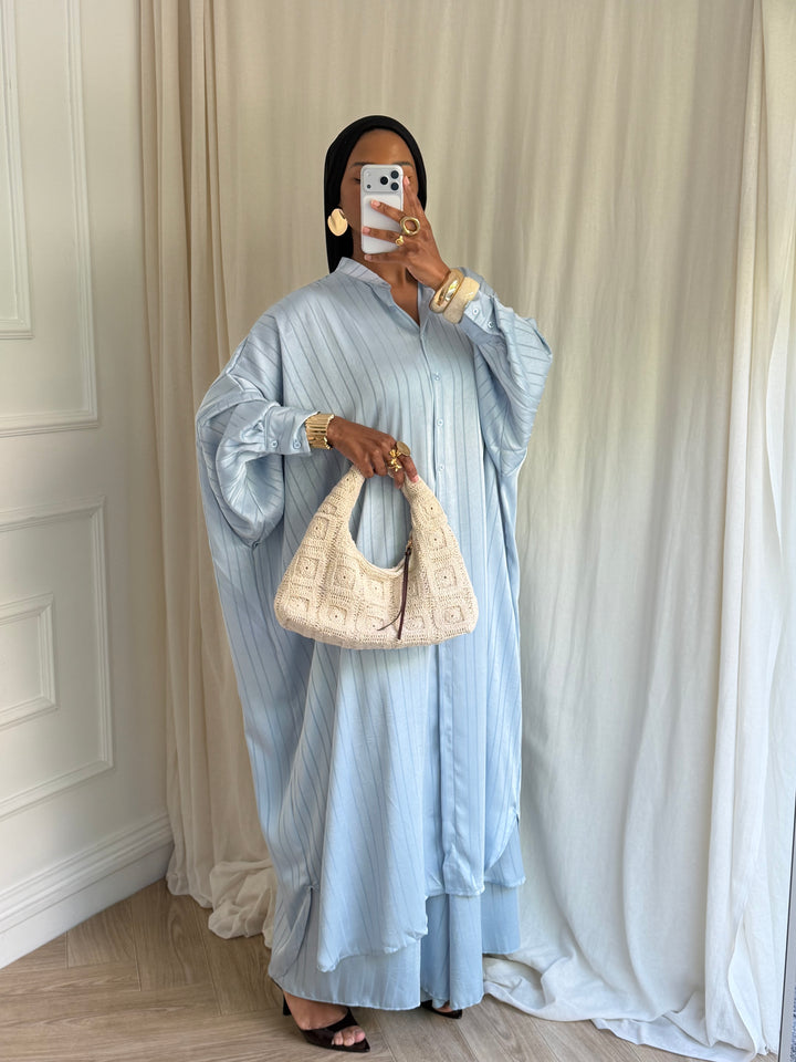 ENSEMBLE PANTALON SUPER LARGE BLEU
