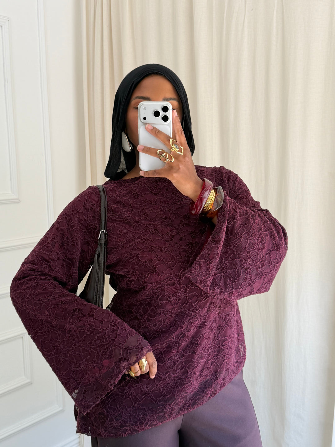 BLOUSE  MARBELLA BORDEAUX